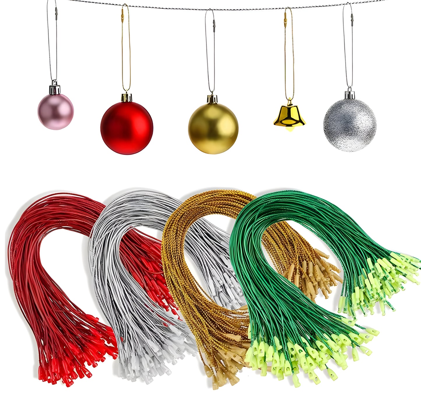 100Pcs Ornaments Hanger String