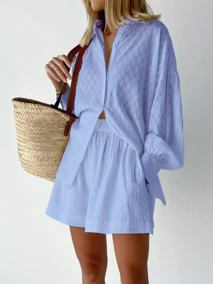 Summer Sale | Loose Casual Puff Sleeve Suit