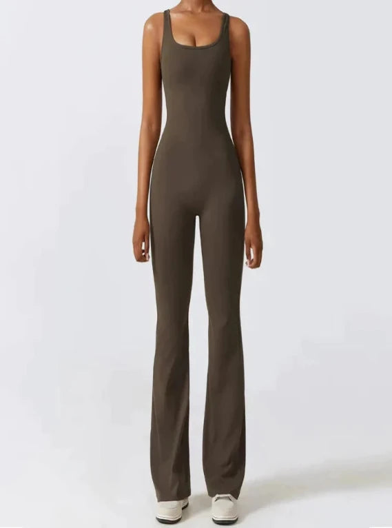 Scrunch Butt Flare Jumpsuit